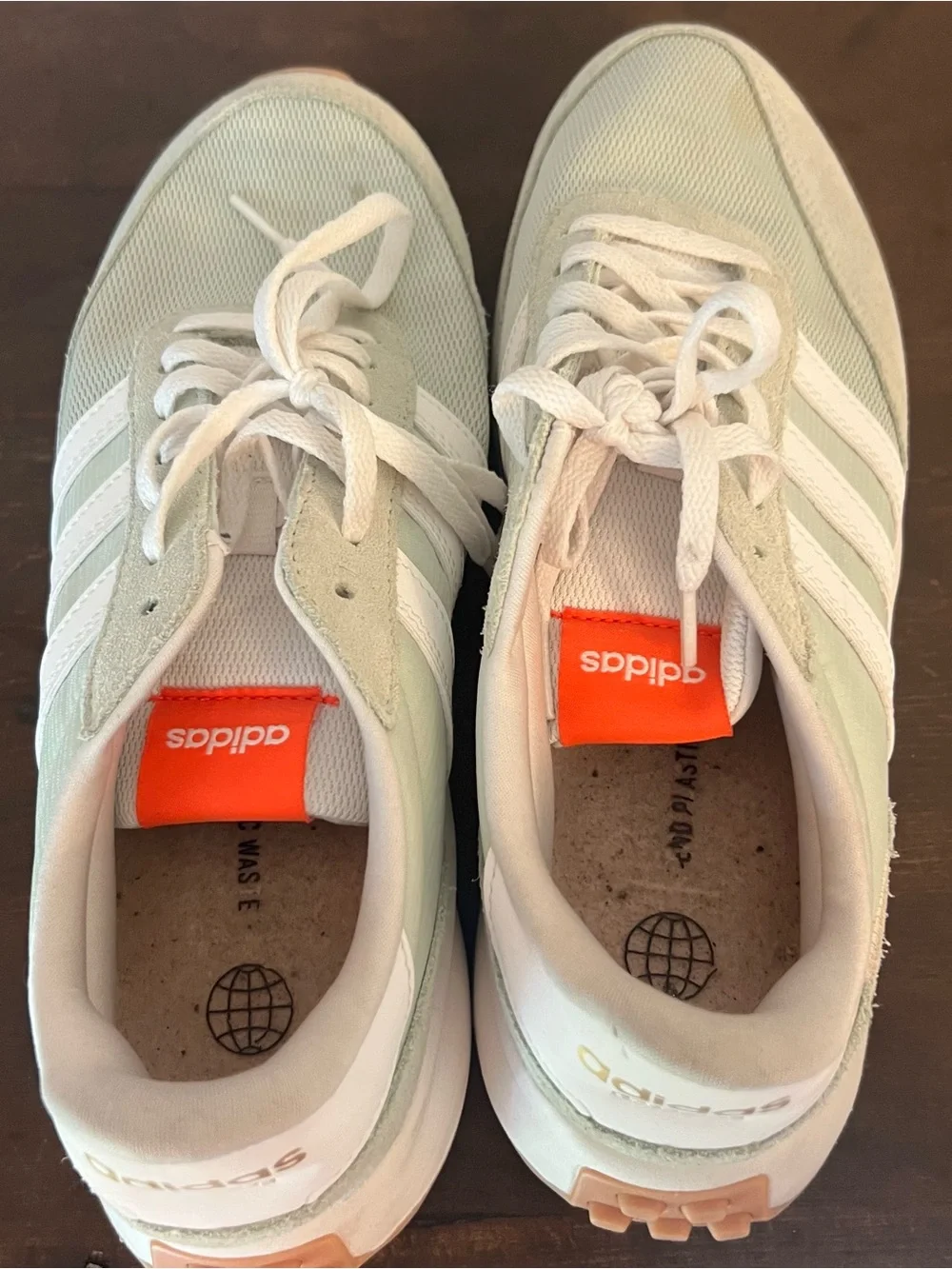 Adidas run 70s linen green cloud white sneakers